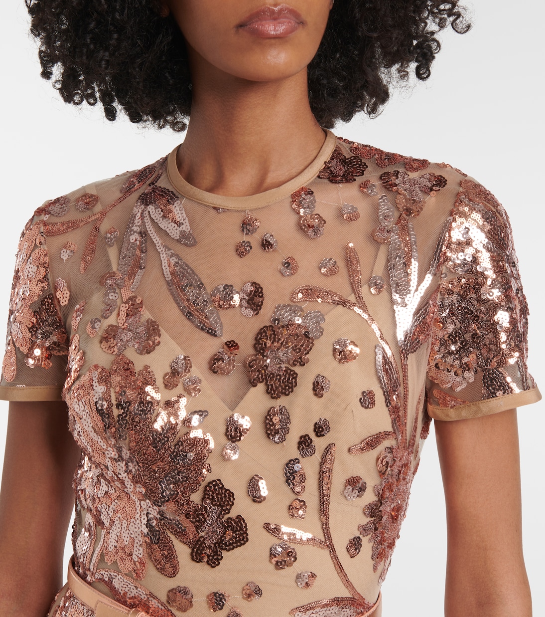 Sequined tulle gown | Elie Saab