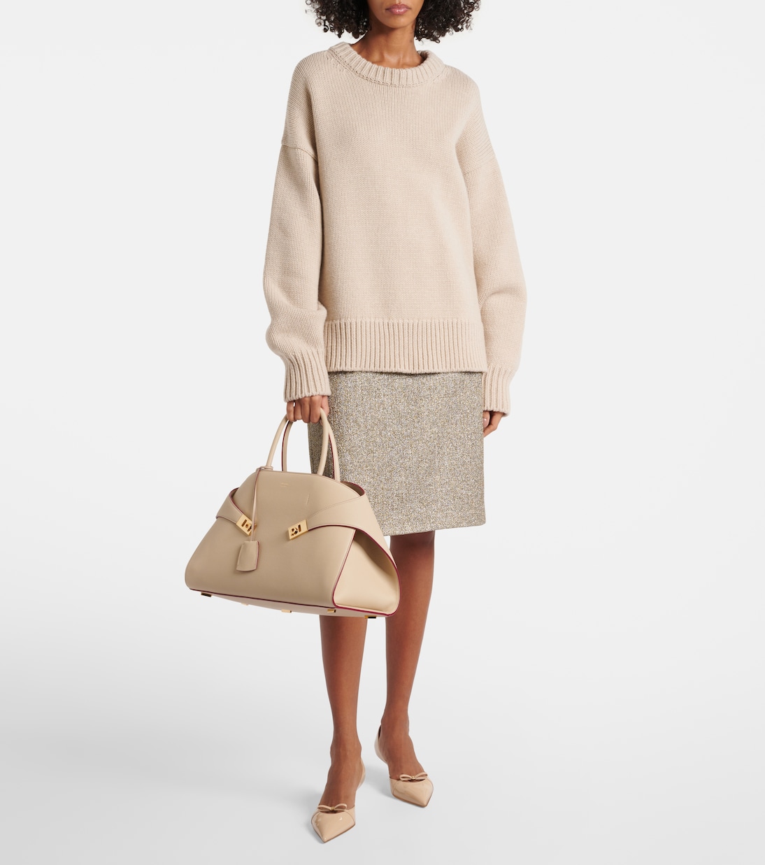 Borsa Hug Large in pelle | Ferragamo