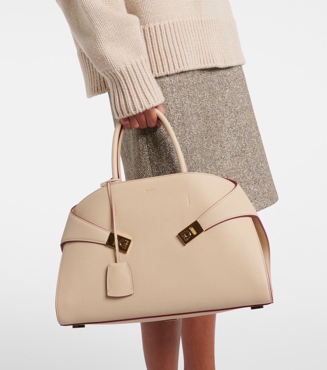 Borsa Hug Large in pelle | Ferragamo
