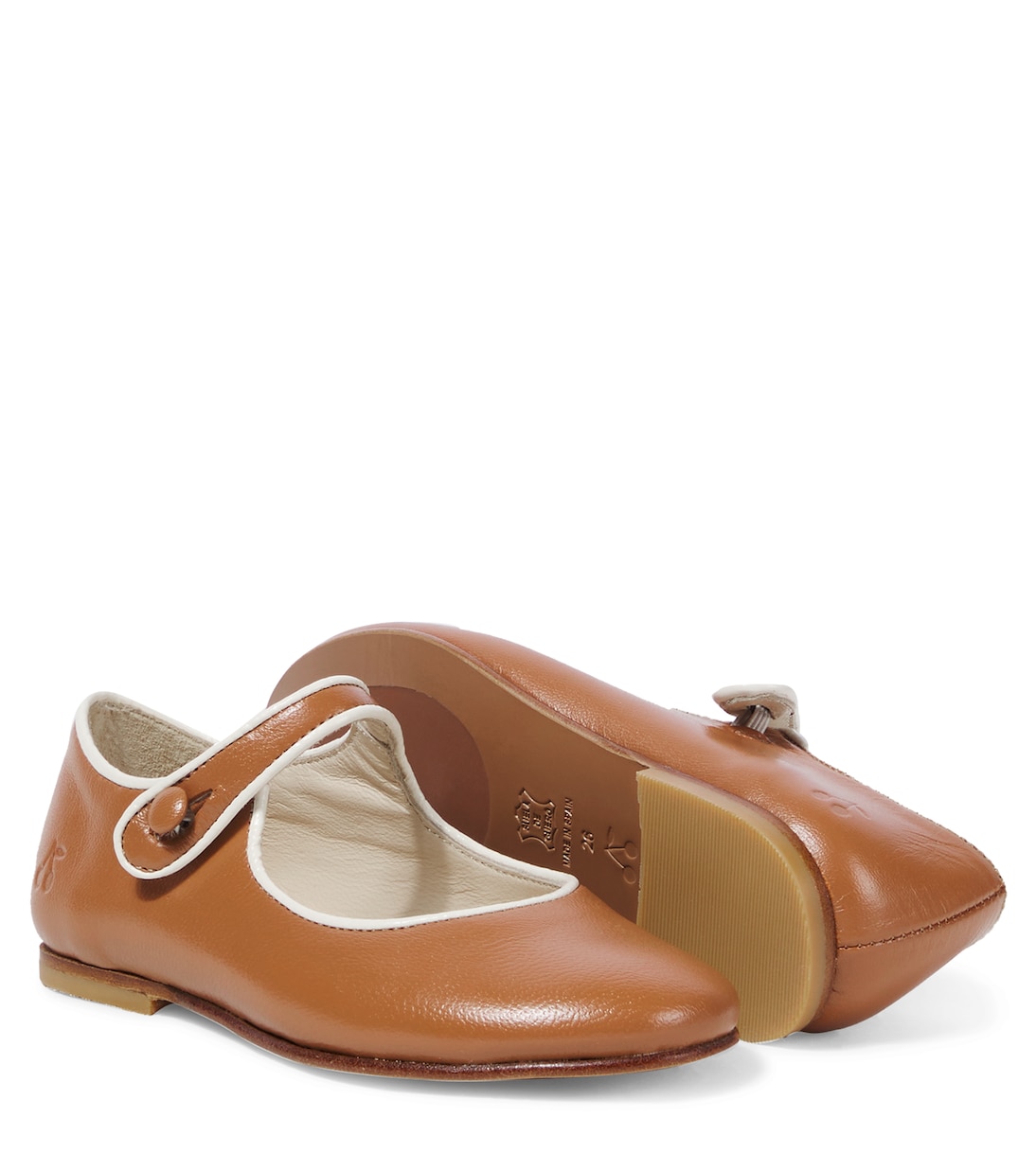Ella leather Mary Jane flats | Bonpoint