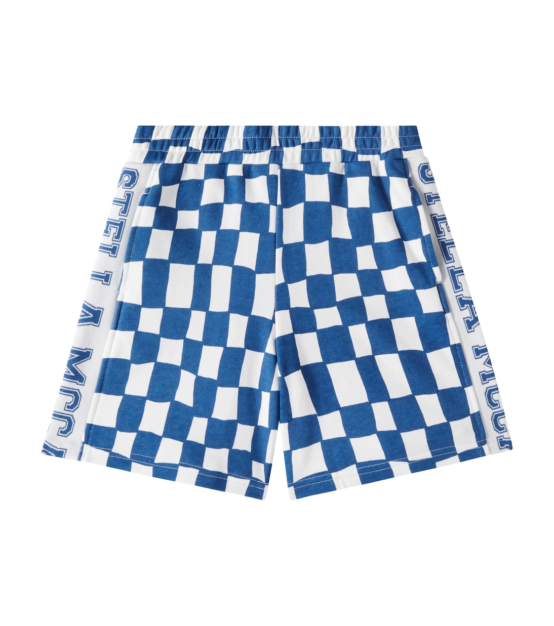 Shorts in jersey di cotone a quadri | Stella McCartney Kids