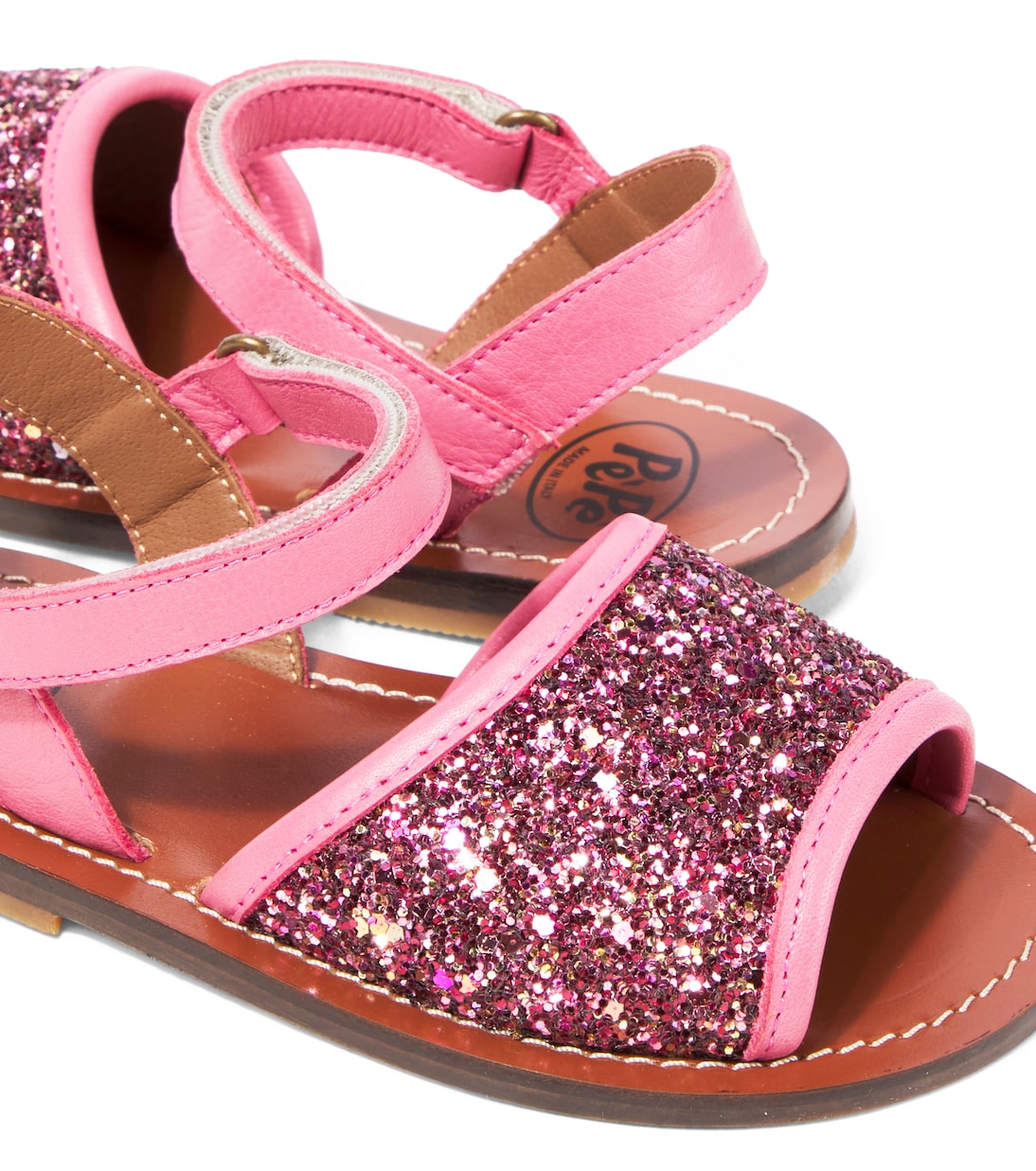 Glitter leather sandals | PèPè