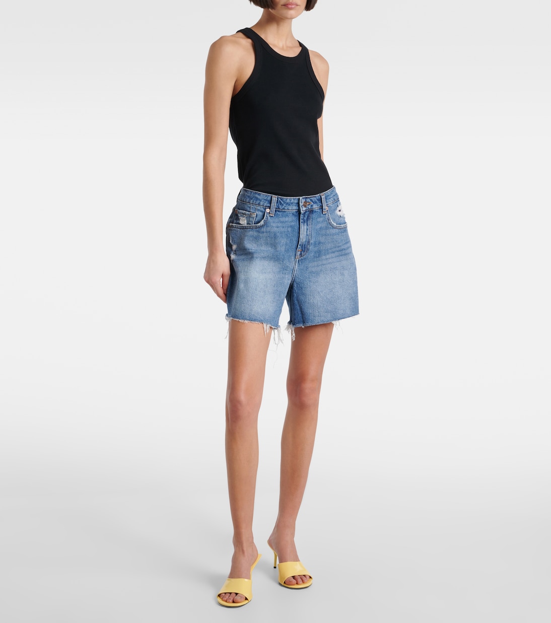 Short en jean à taille mi-haute | 7 For All Mankind