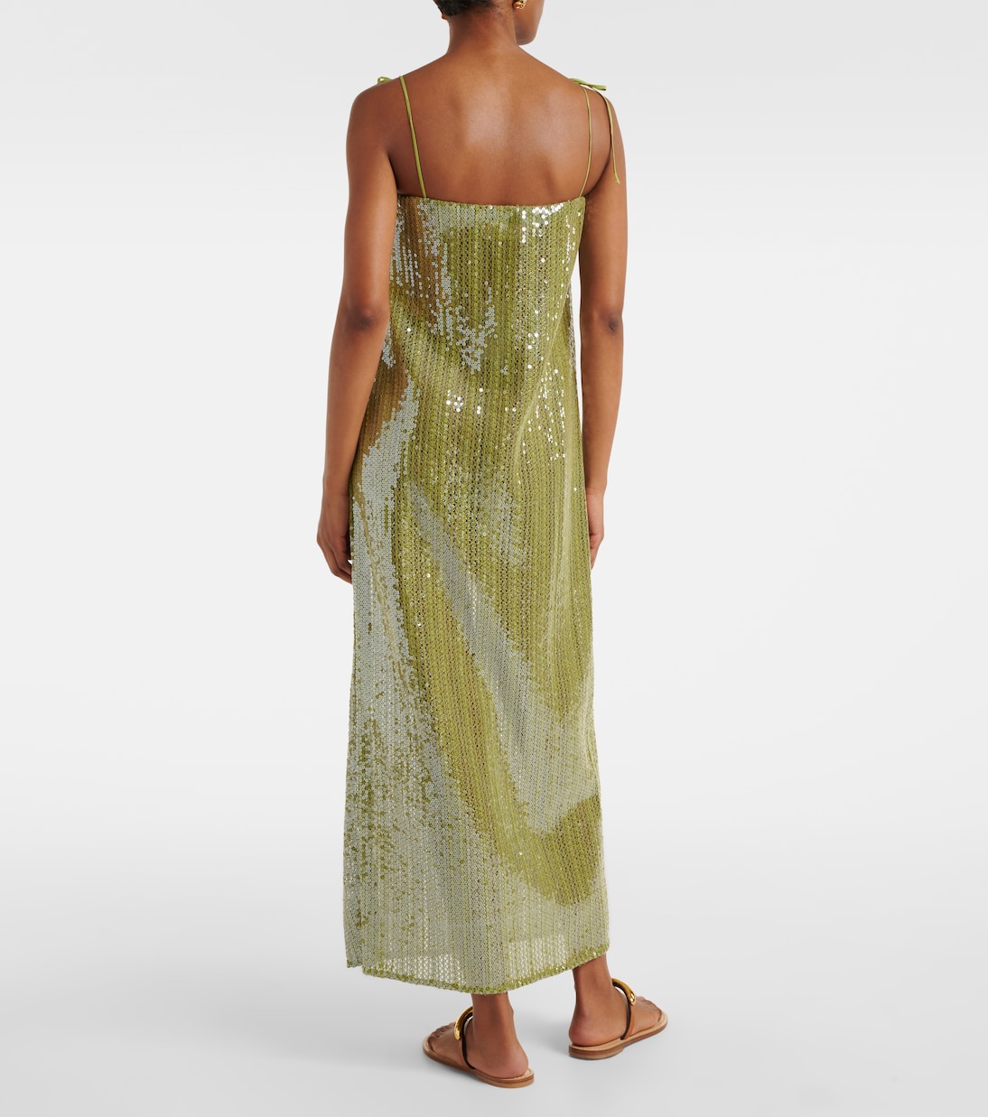 Midikleid Solid Sequins mit Pailletten | Adriana Degreas