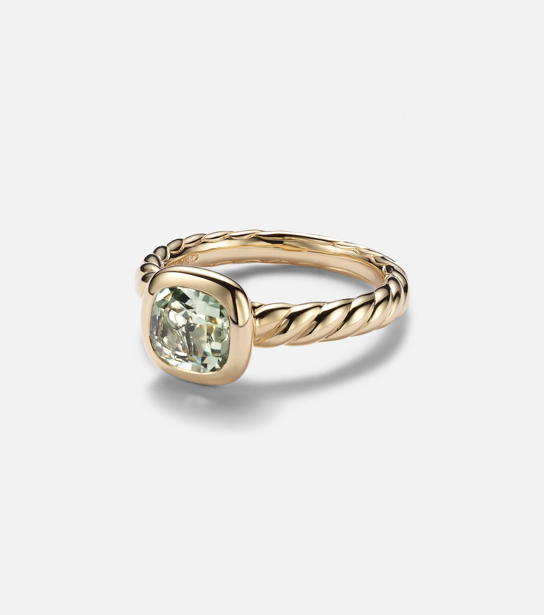 DY Mercer® 18kt gold ring with prasiolite | David Yurman