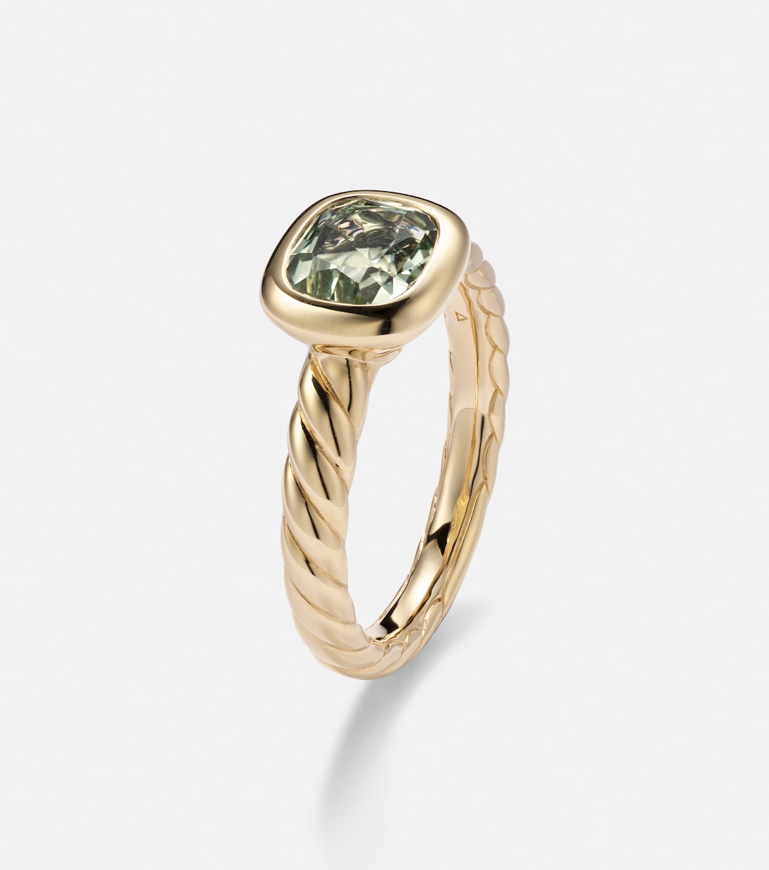 DY Mercer® 18kt gold ring with prasiolite | David Yurman
