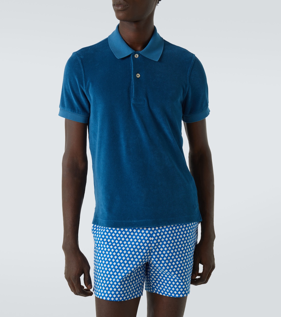 Polo en terciopelo de mezcla de algodón | Tom Ford