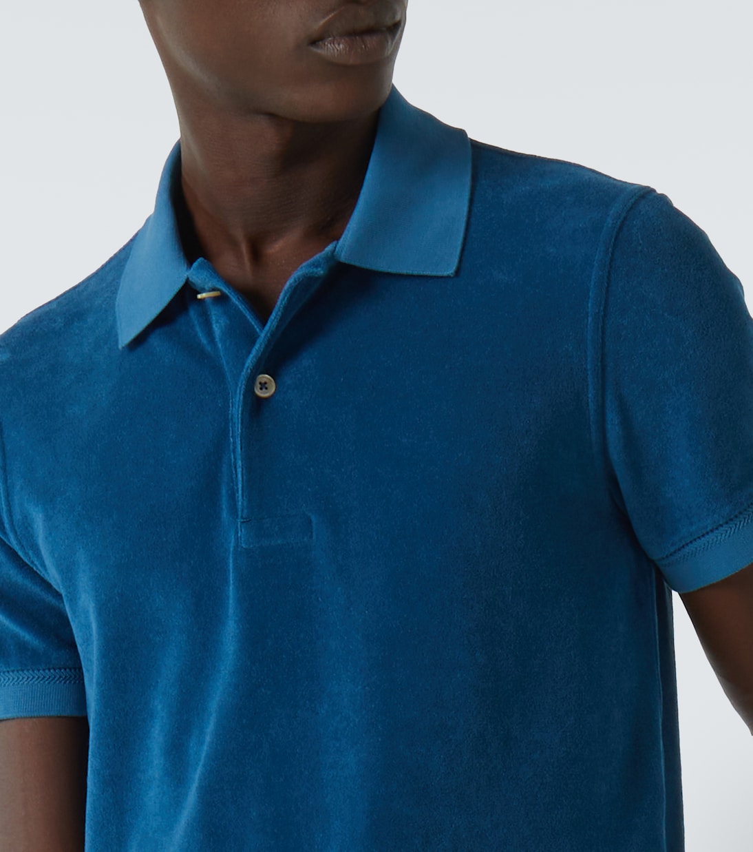 Polo en terciopelo de mezcla de algodón | Tom Ford