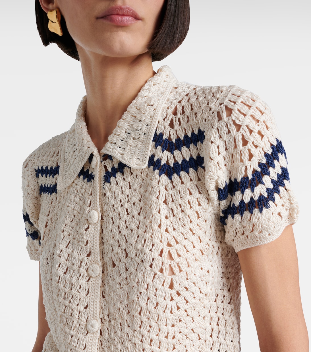 Camicia Nautical in crochet | Anna Kosturova