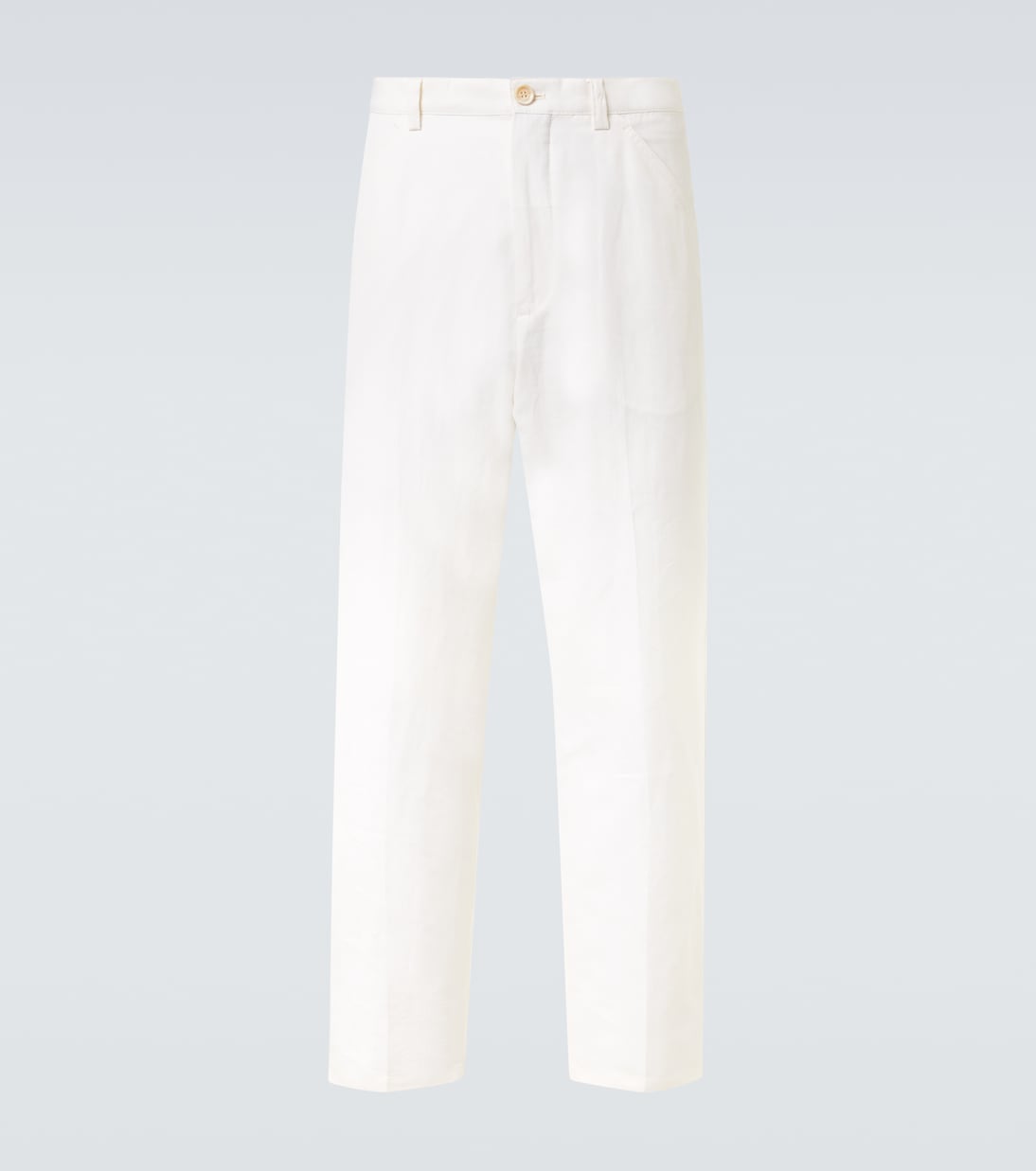 Pantalon chino en coton et lin | Brunello Cucinelli