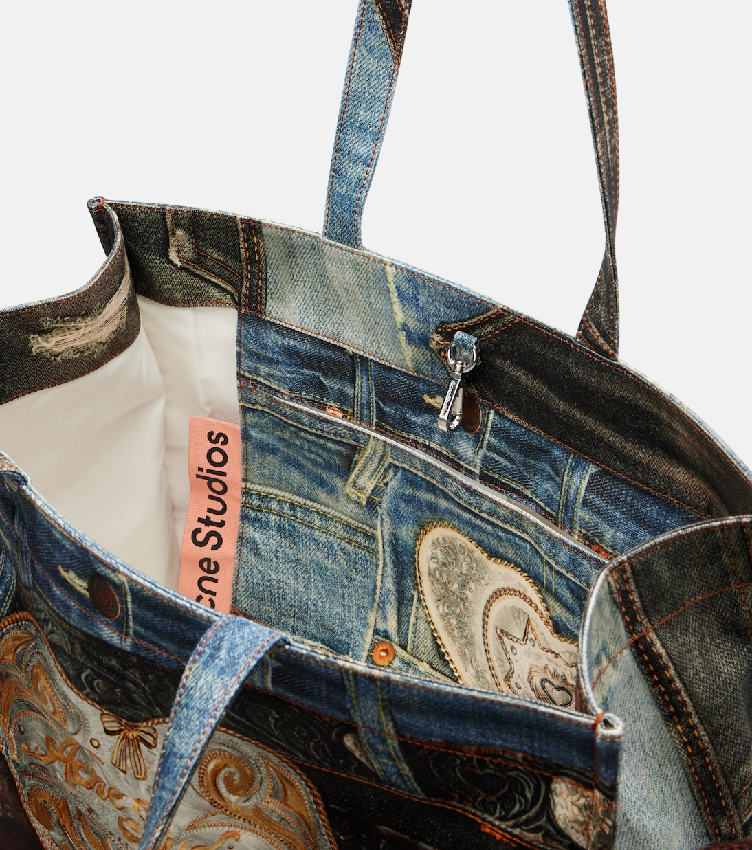 Embossed canvas tote bag | Acne Studios