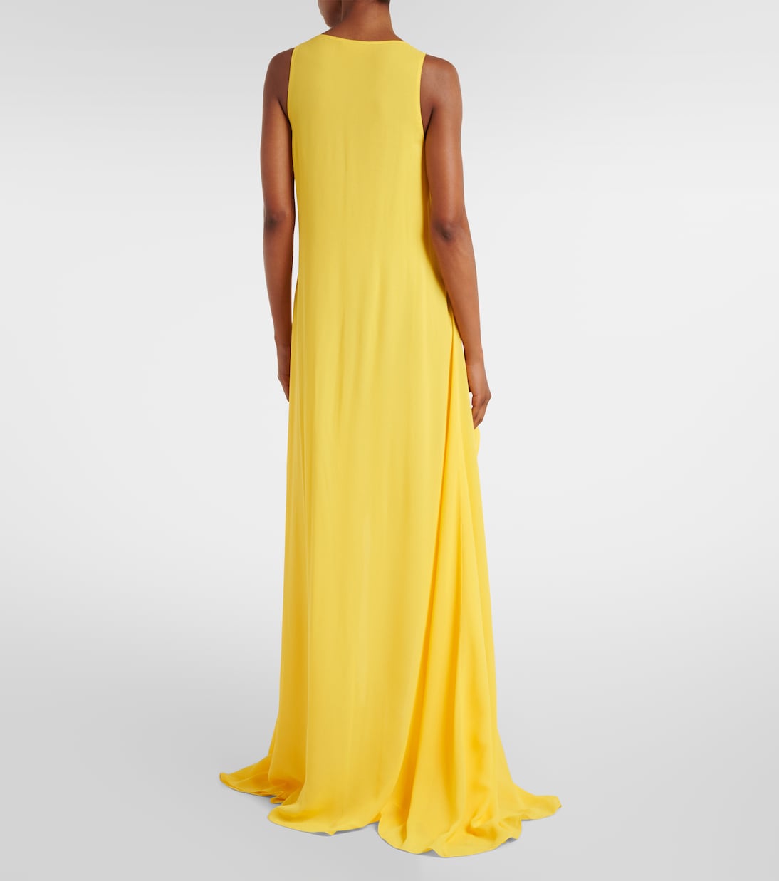Ruffled georgette maxi dress | Alaïa