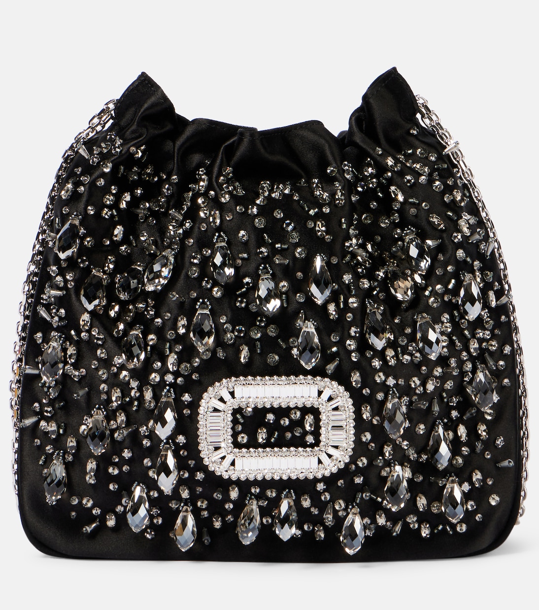 Secchiello Pilgrim Mini in raso | Roger Vivier