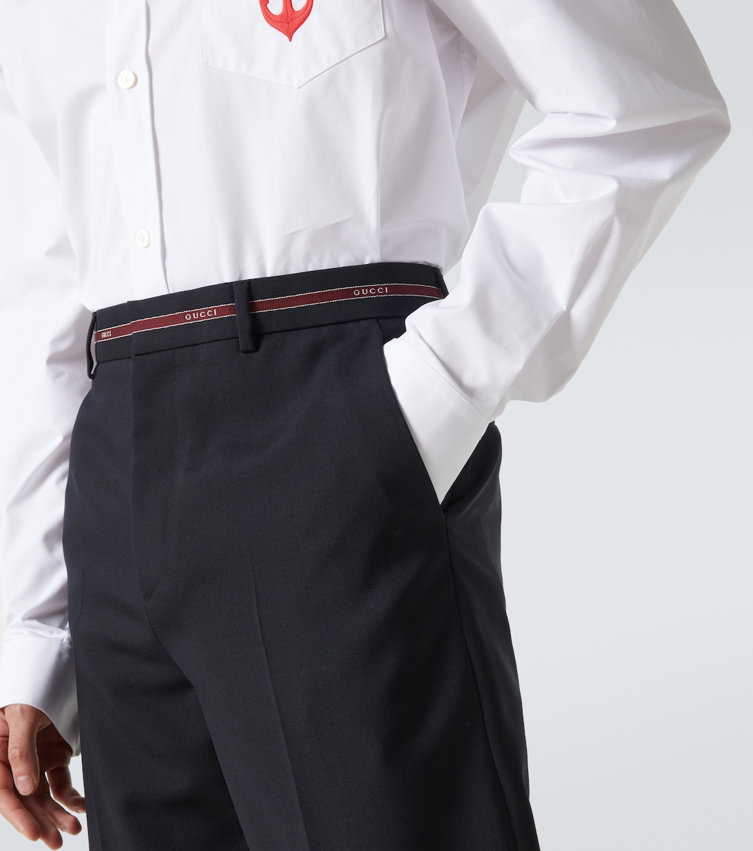 Weite Hose aus Wolle | Gucci
