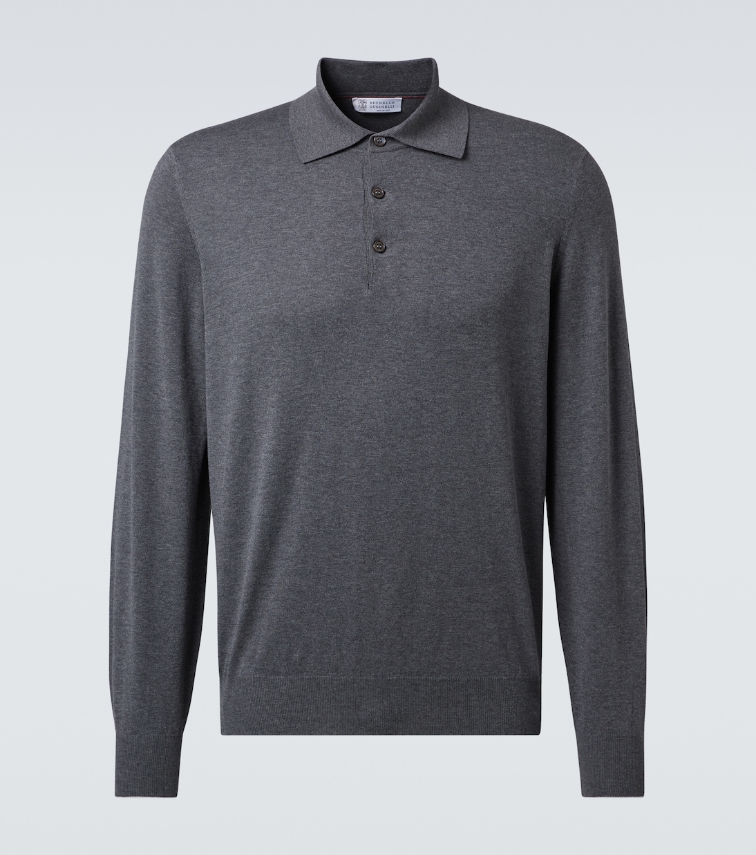 Cotton polo sweater | Brunello Cucinelli