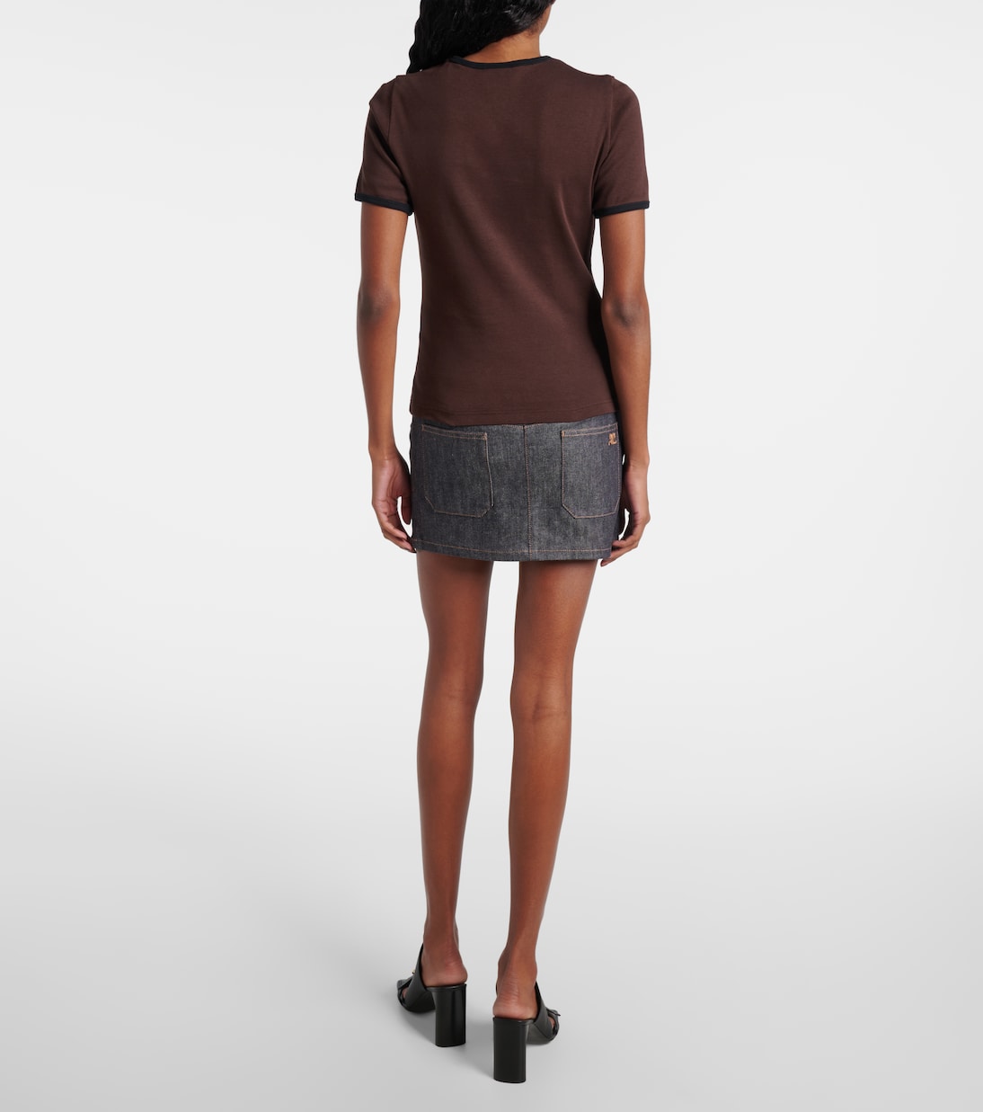 T-shirt in cotone con logo | Courrèges