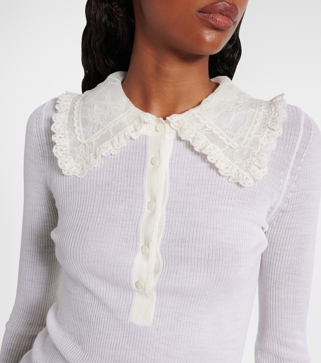 Henley-Hemd aus Wolle | Chloé
