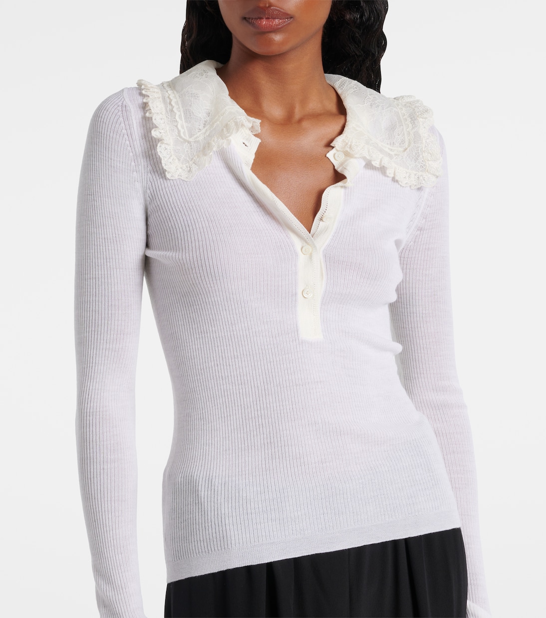 Henley-Hemd aus Wolle | Chloé