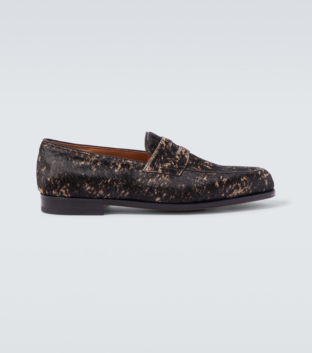 Lopez calf hair penny loafers  | John Lobb