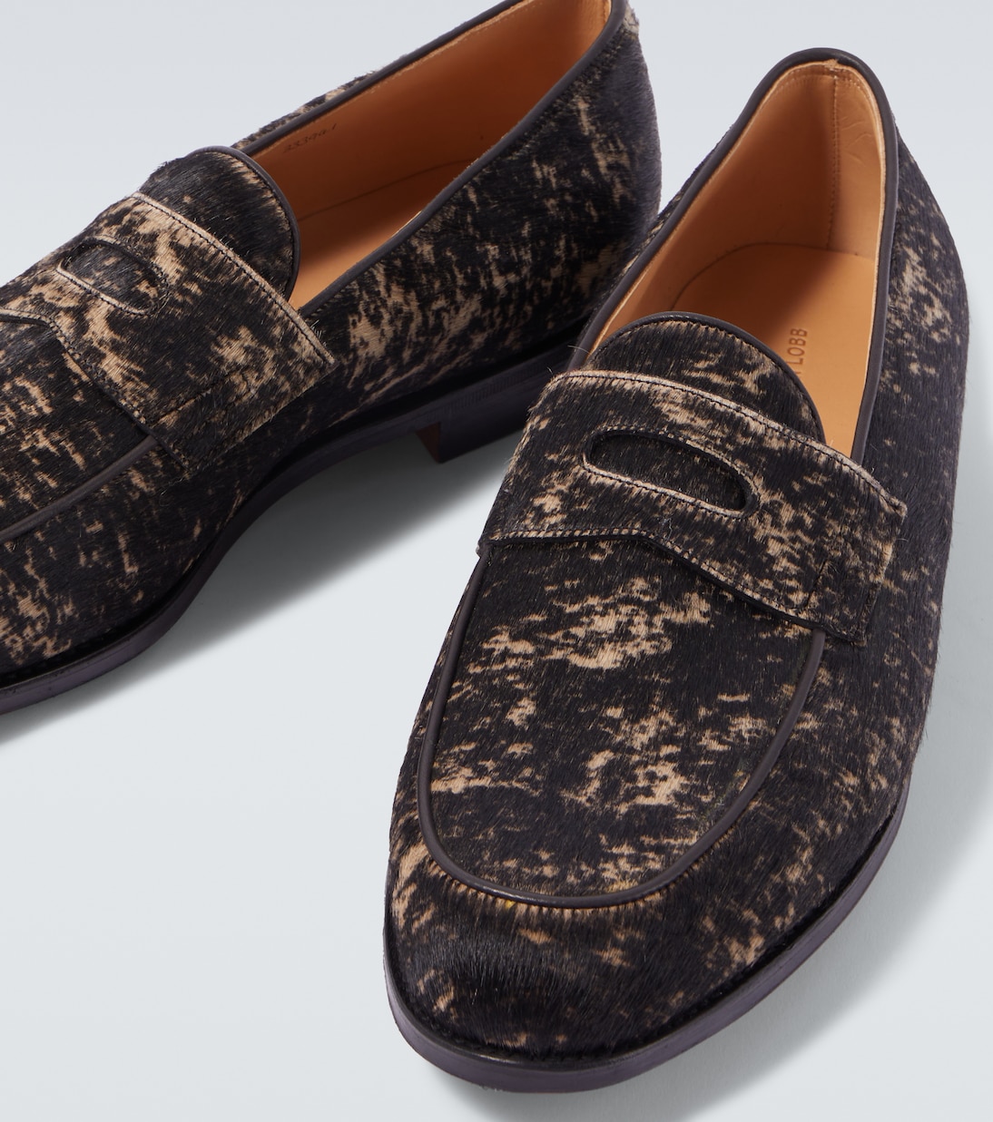 Lopez calf hair penny loafers  | John Lobb