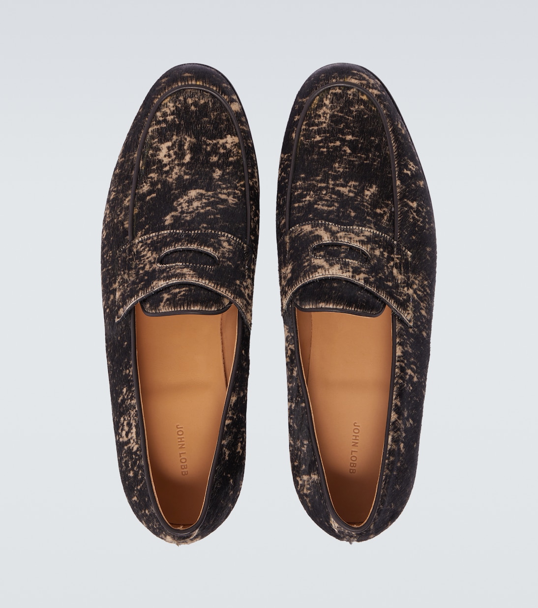 Lopez calf hair penny loafers  | John Lobb