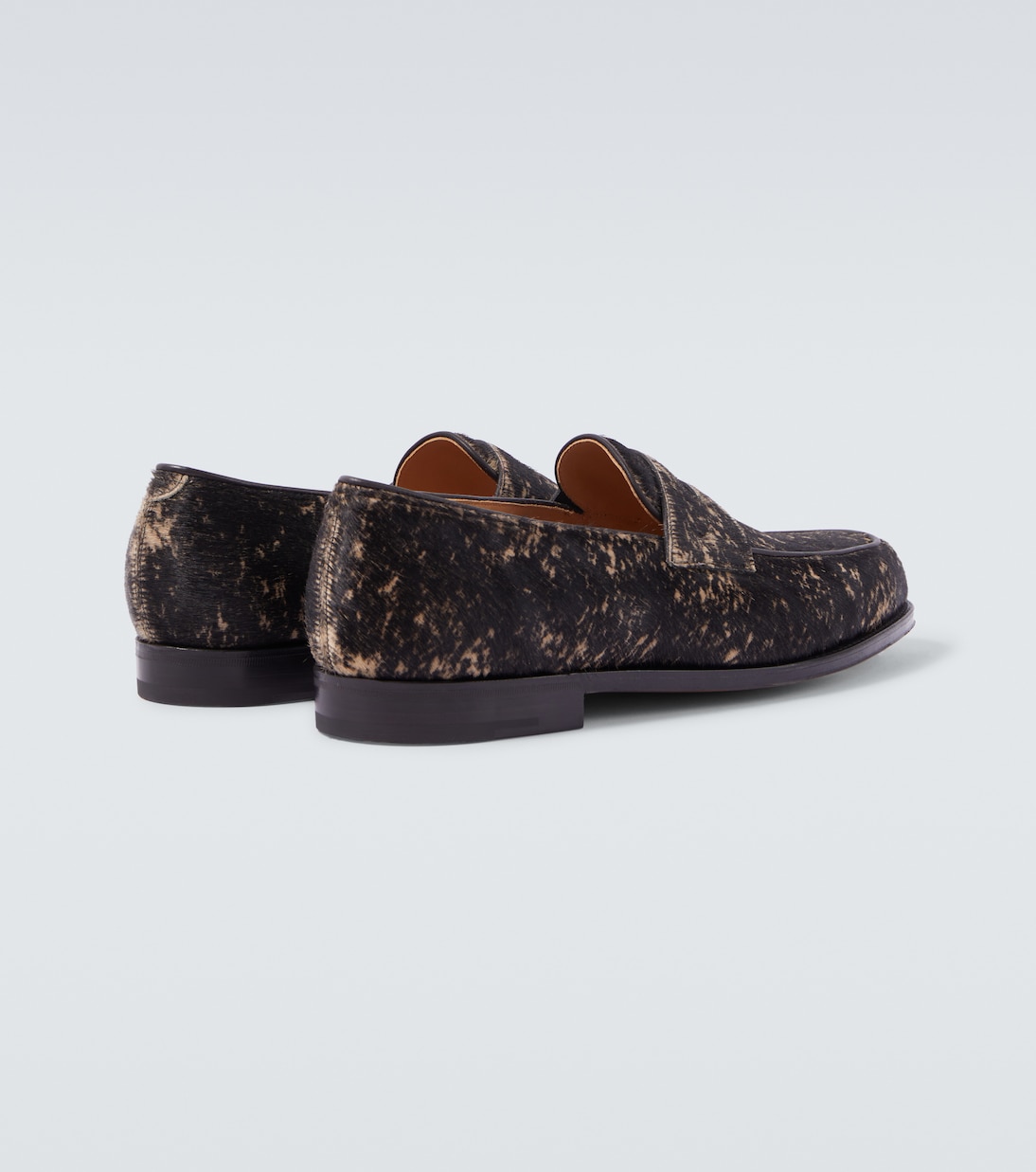 Lopez calf hair penny loafers  | John Lobb