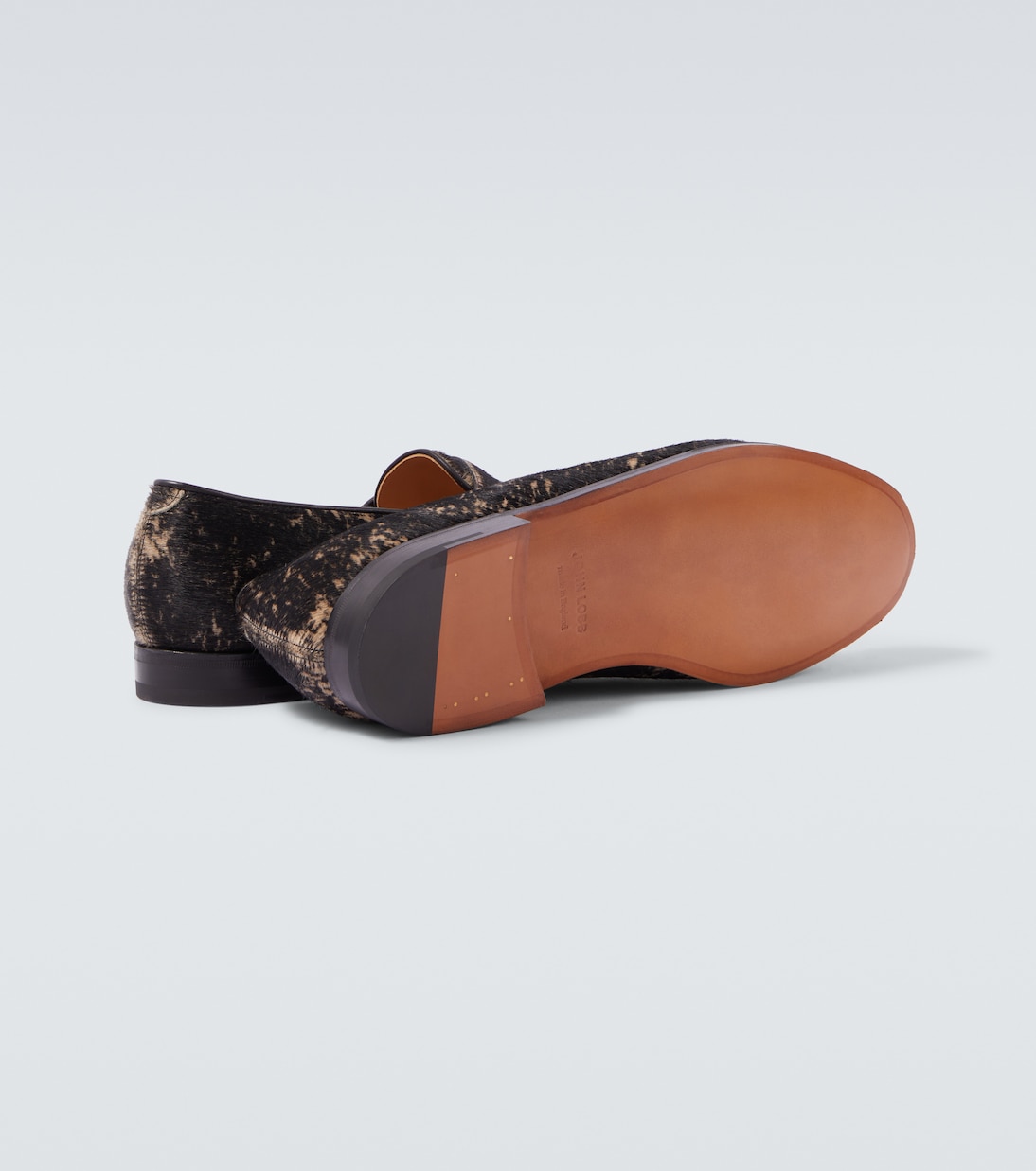 Lopez calf hair penny loafers  | John Lobb