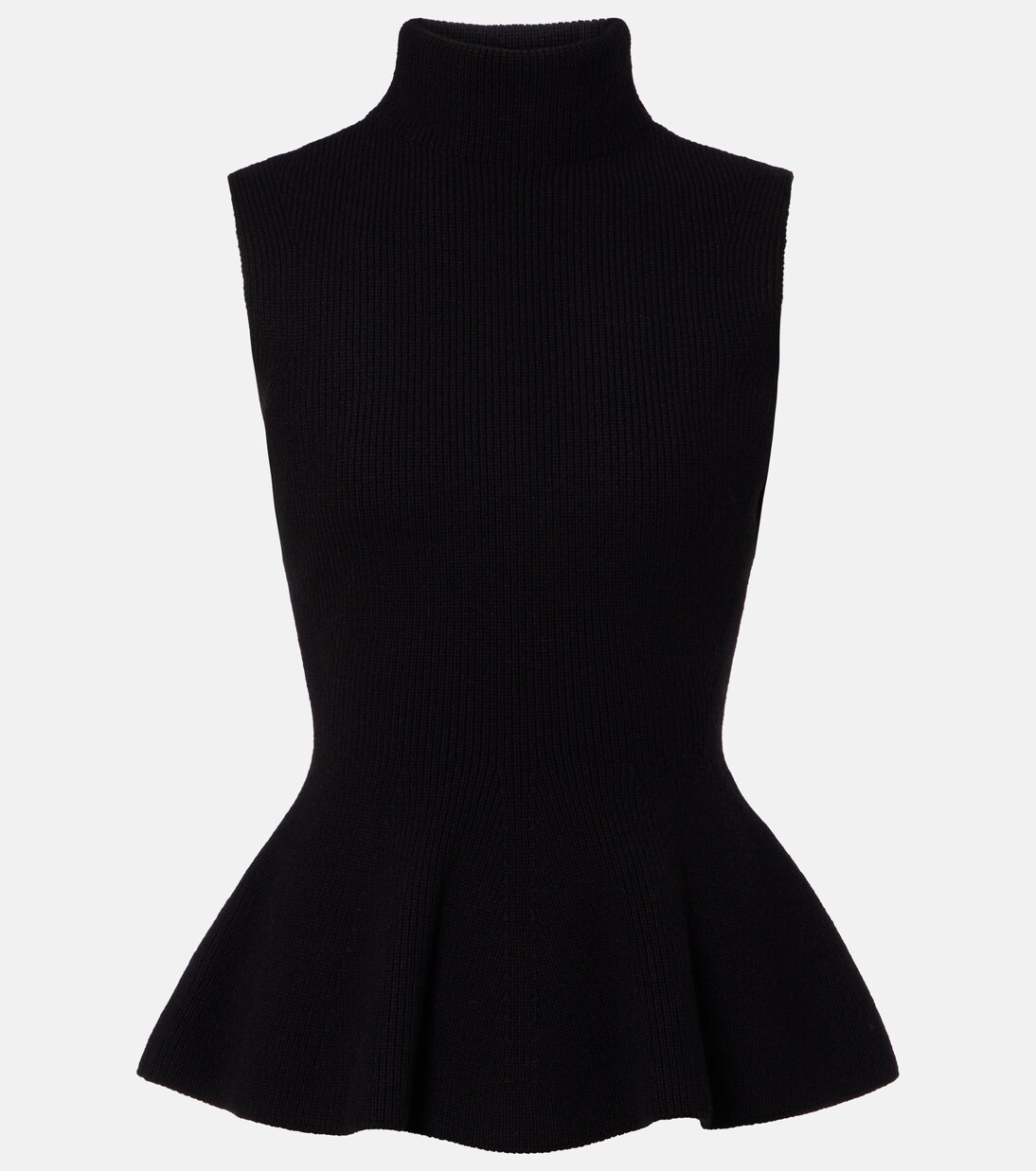Ribbed-knit peplum wool and cashmere top | Róhe