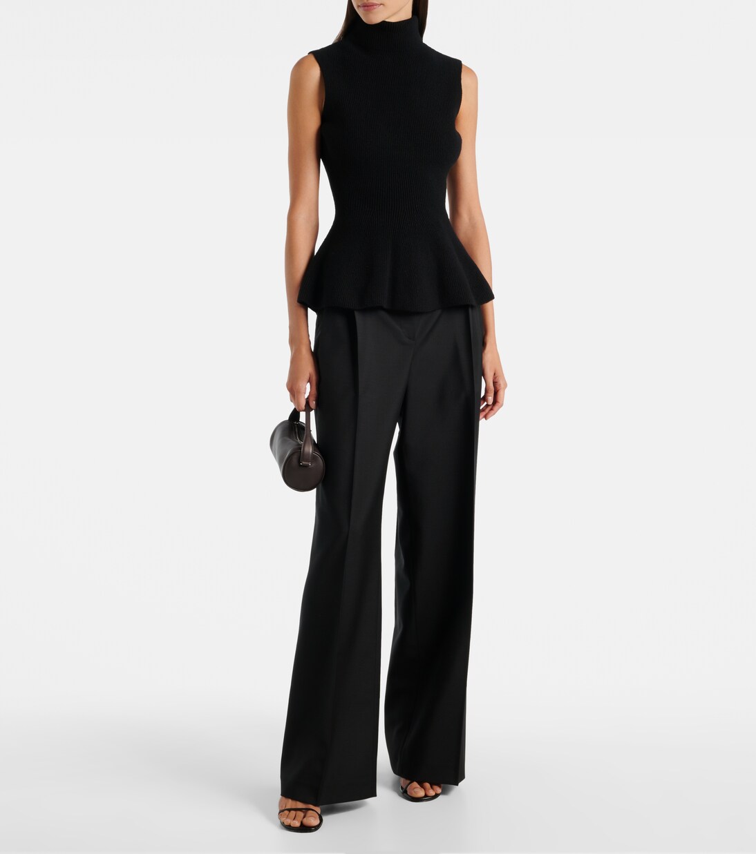 Ribbed-knit peplum wool and cashmere top | Róhe