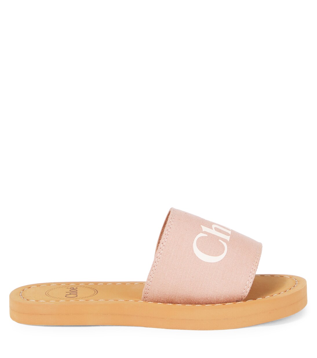 Bedruckte Pantoletten aus Canvas | Chloé Kids