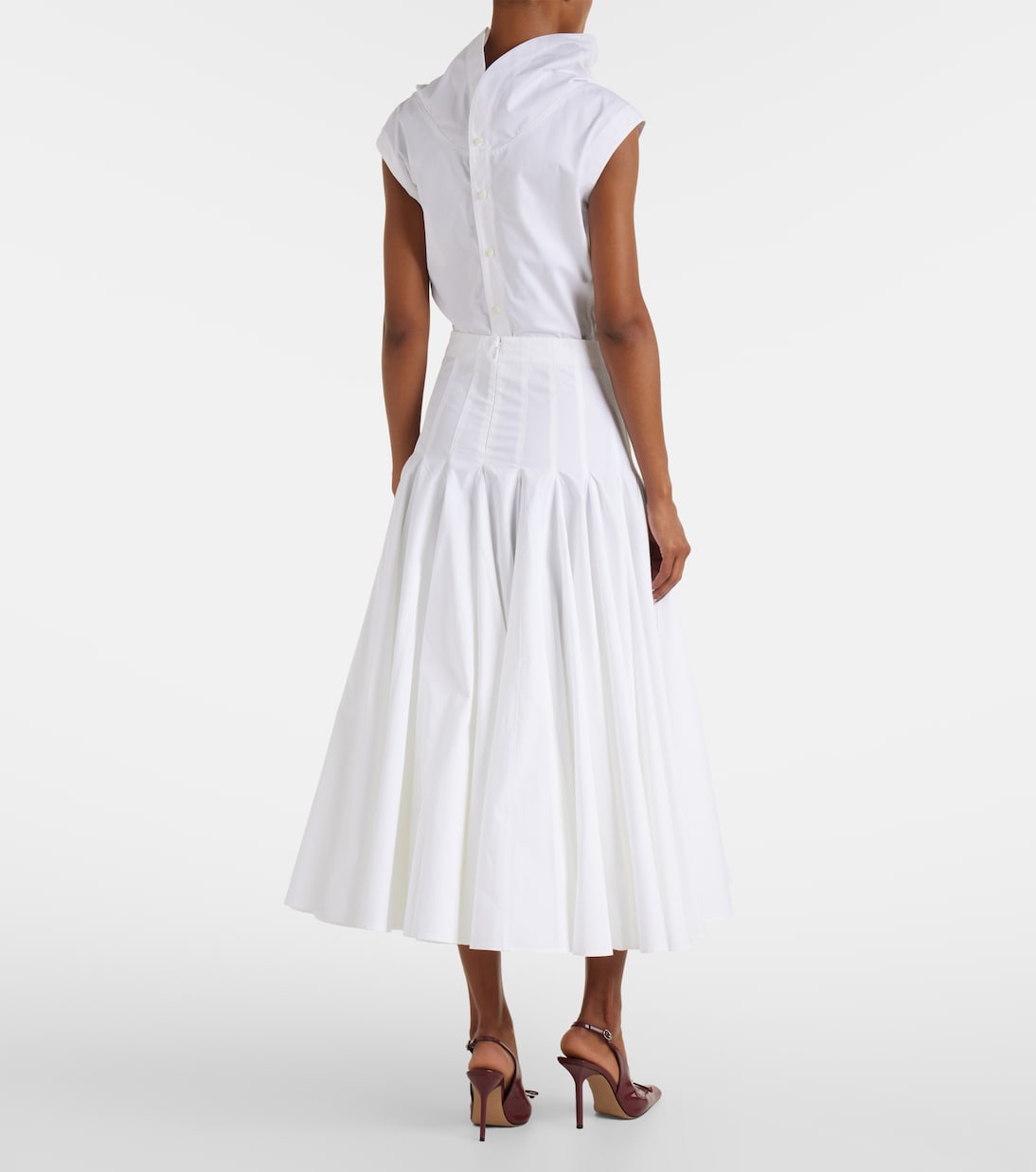 Cotton jersey midi skirt | Jacquemus