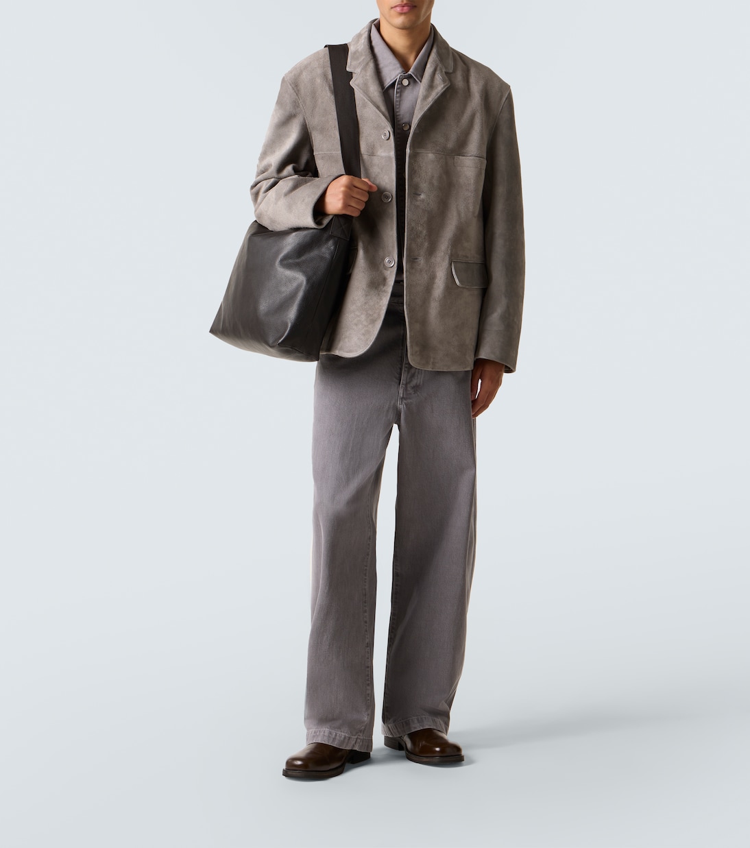 Messenger Bag Folio Large aus Leder | Lemaire