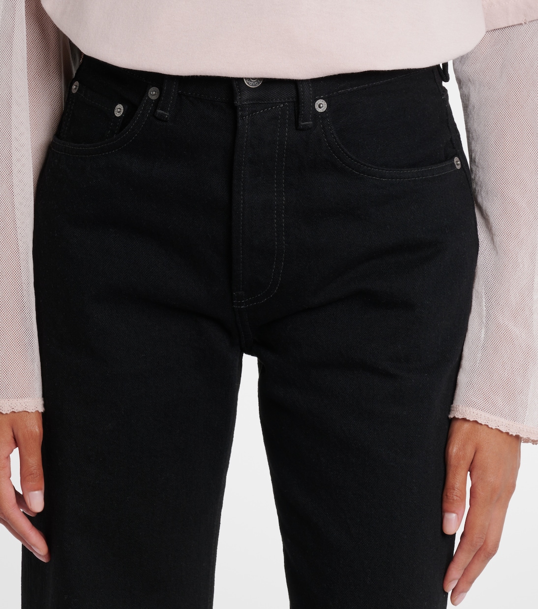 Jean droit 2021F à taille mi-haute | Acne Studios