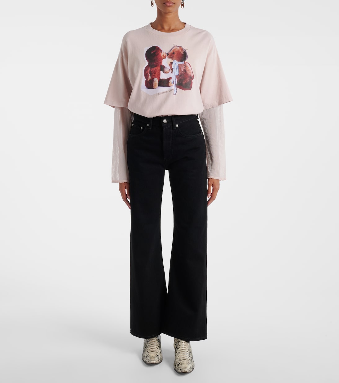 Jean droit 2021F à taille mi-haute | Acne Studios