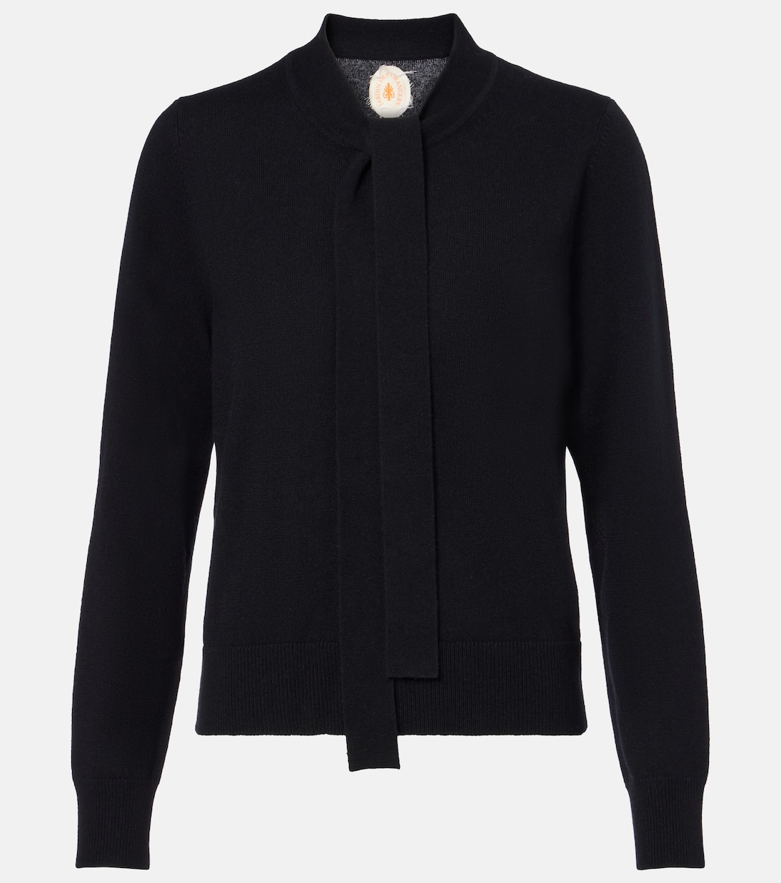 Tie-neck wool and cashmere sweater | Jardin des Orangers