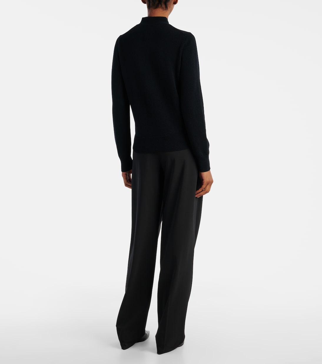 Tie-neck wool and cashmere sweater | Jardin des Orangers