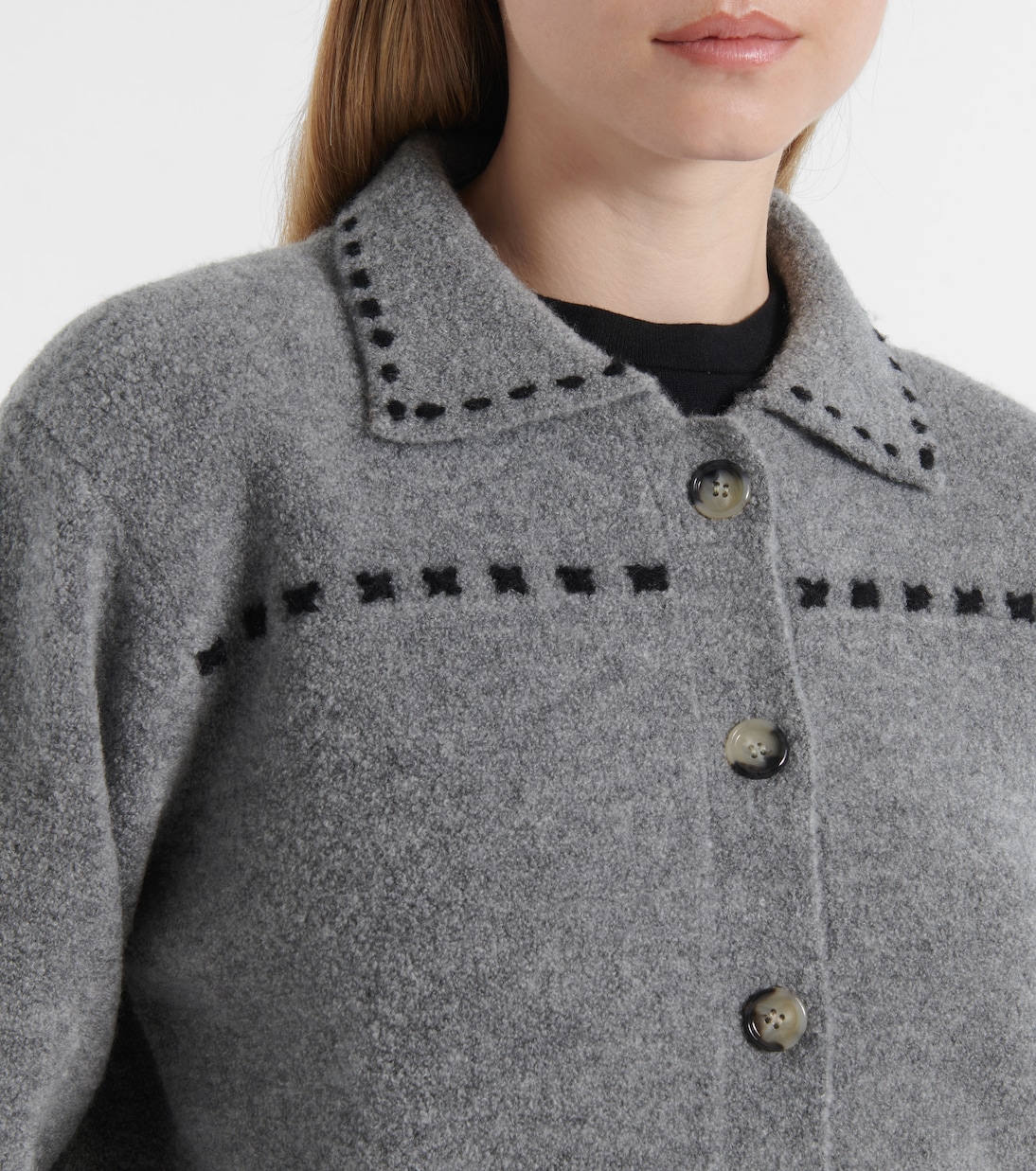 Wool and cashmere-blend cardigan | Jardin des Orangers