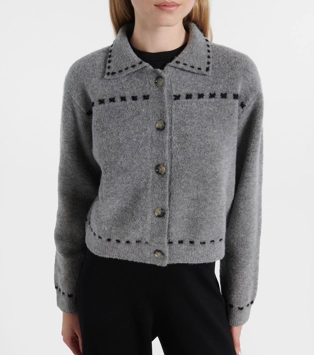 Wool and cashmere-blend cardigan | Jardin des Orangers