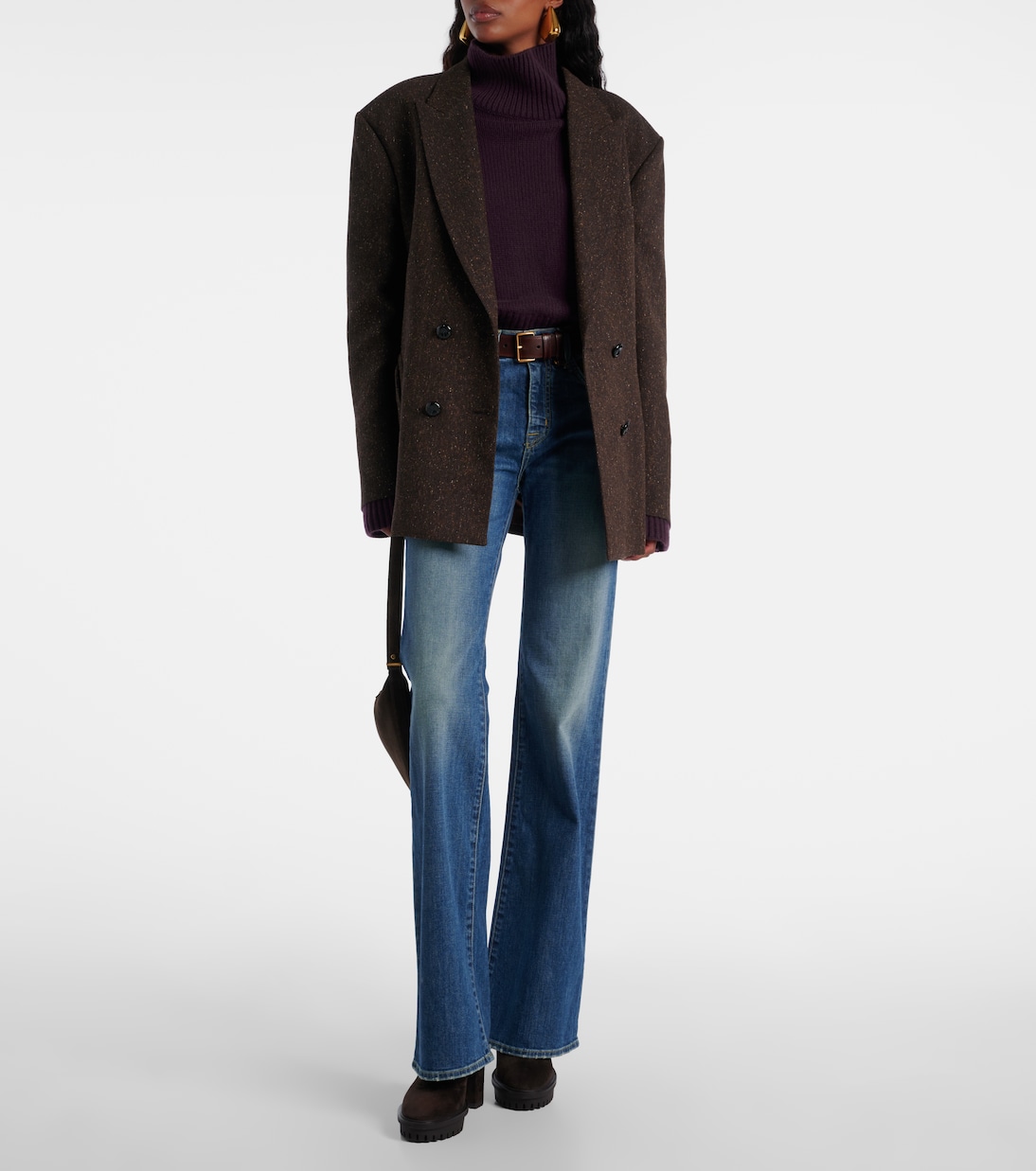 Stivaletti 90 in suede con plateau | Gianvito Rossi