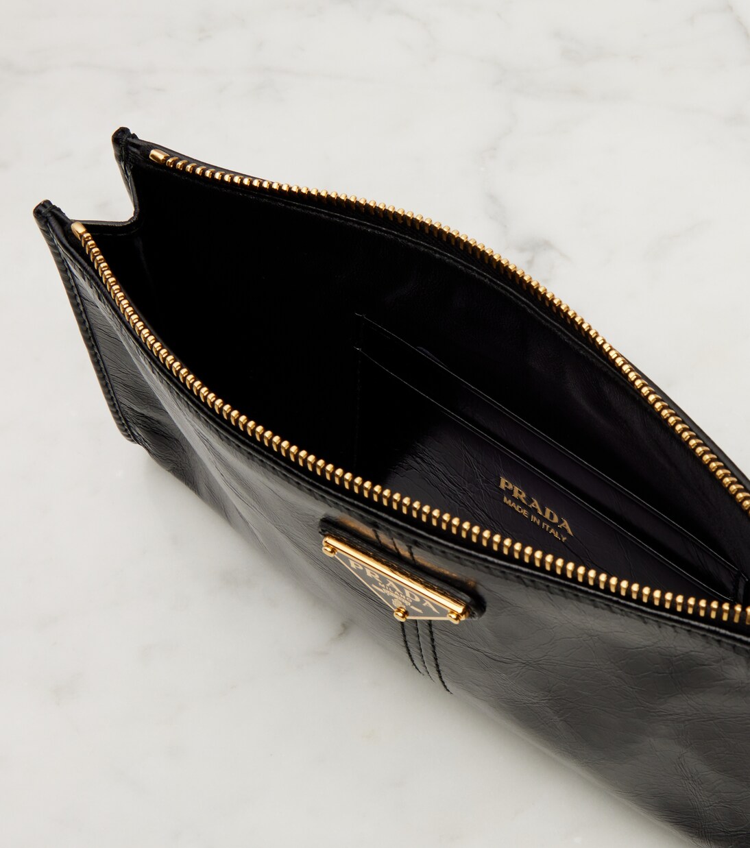 Clutch aus Leder | Prada