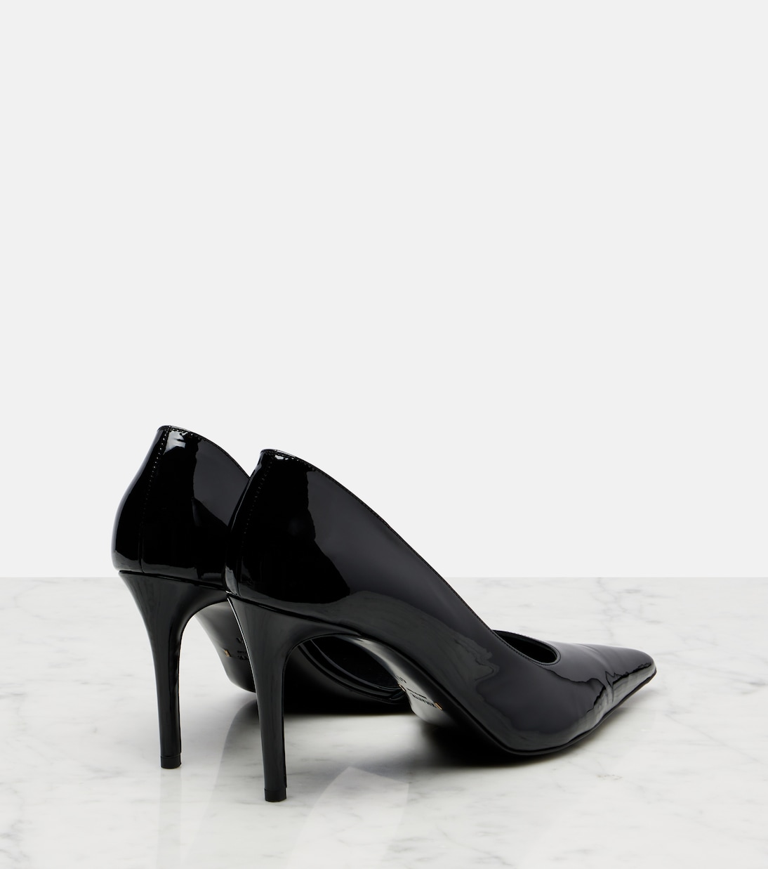Jett D'Orsay 85 페이턴트 레더 펌프스 | Khaite