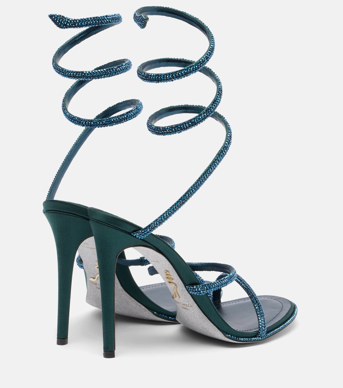 Cleo 105 embellished satin sandals | Rene Caovilla