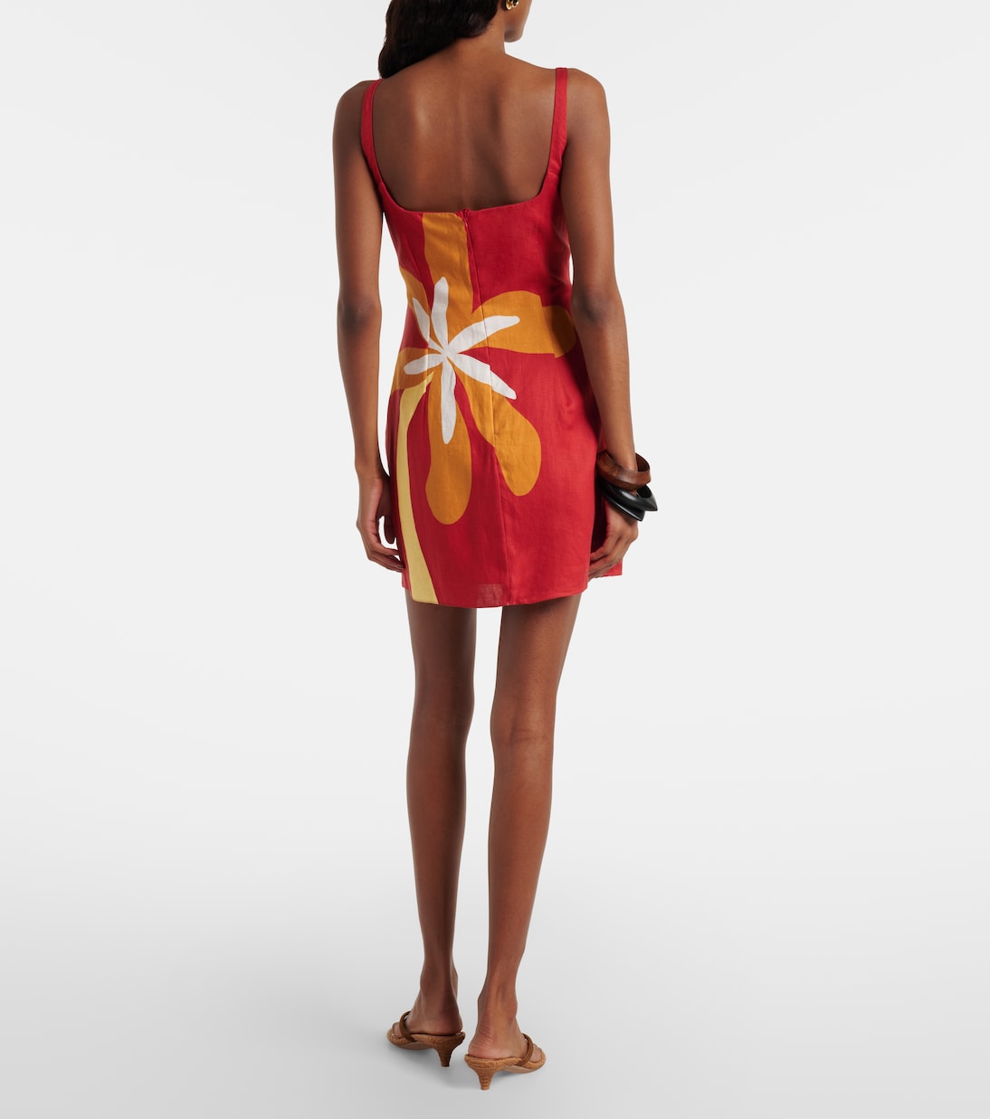 Siela floral linen minidress | Cala de la Cruz