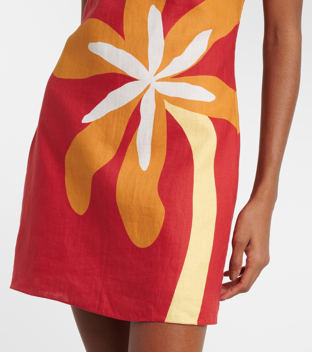 Siela floral linen minidress | Cala de la Cruz