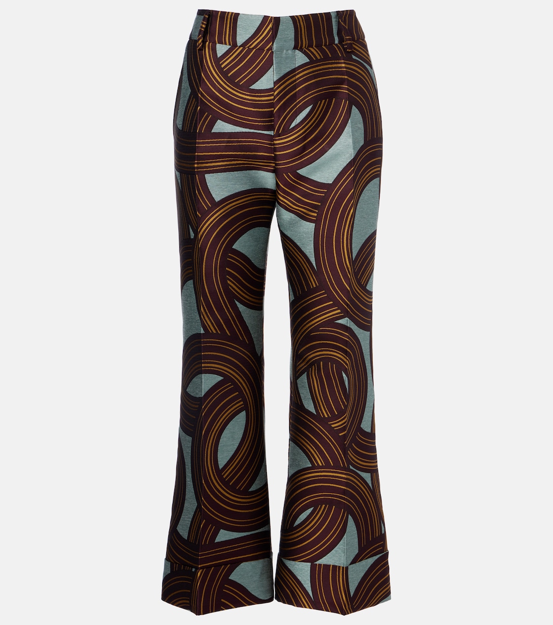 Hendrix printed cropped straight pants | La DoubleJ
