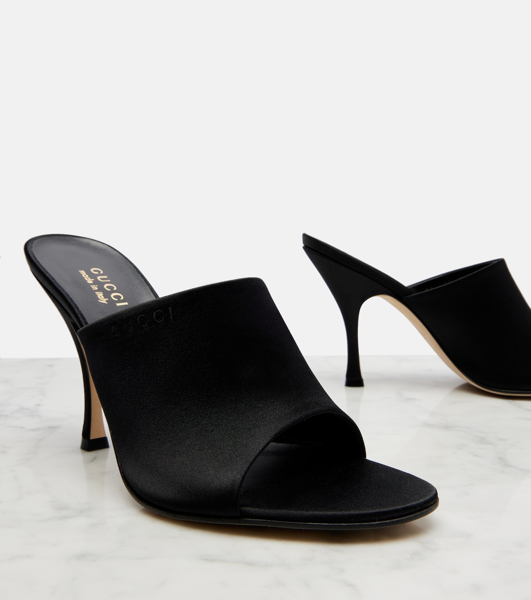 95 satin mules | Gucci