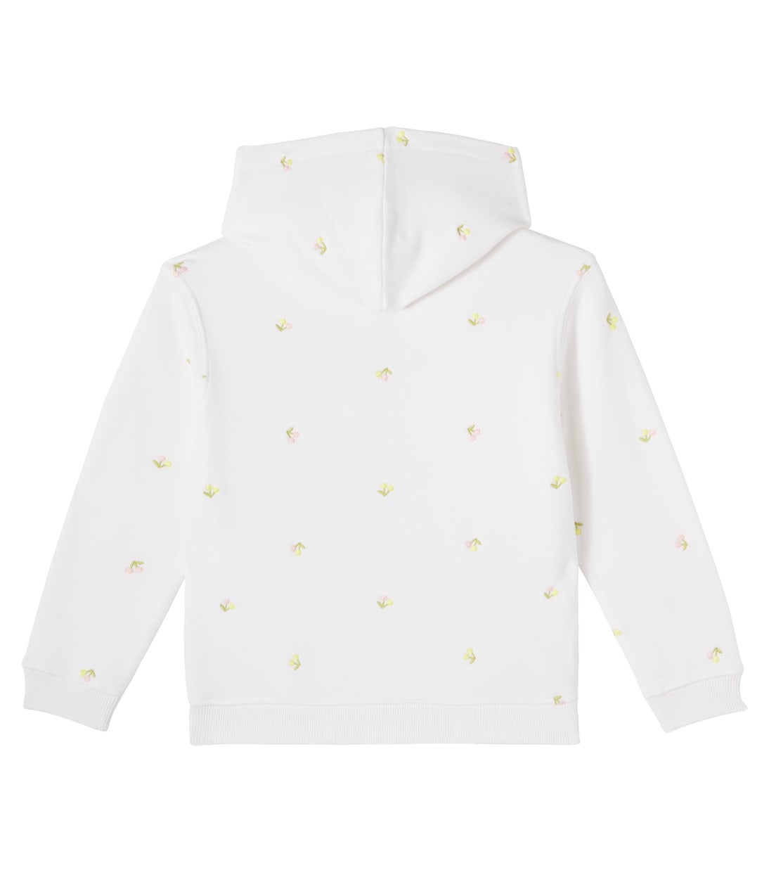 Embroidered cotton jersey zip-up hoodie | Bonpoint