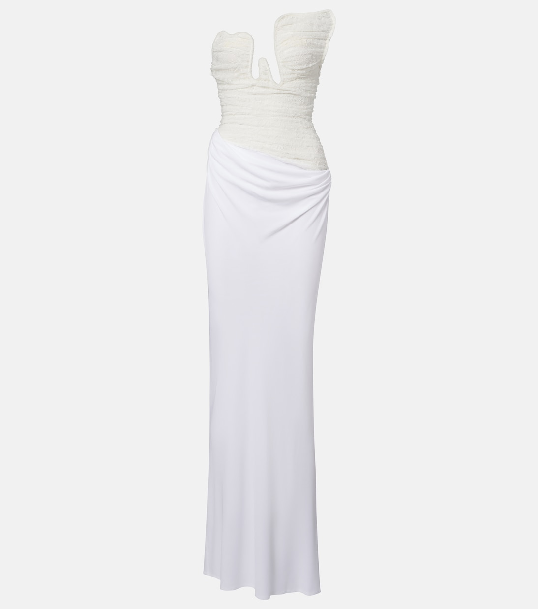 Salacia ruched lace and jersey gown | Christopher Esber