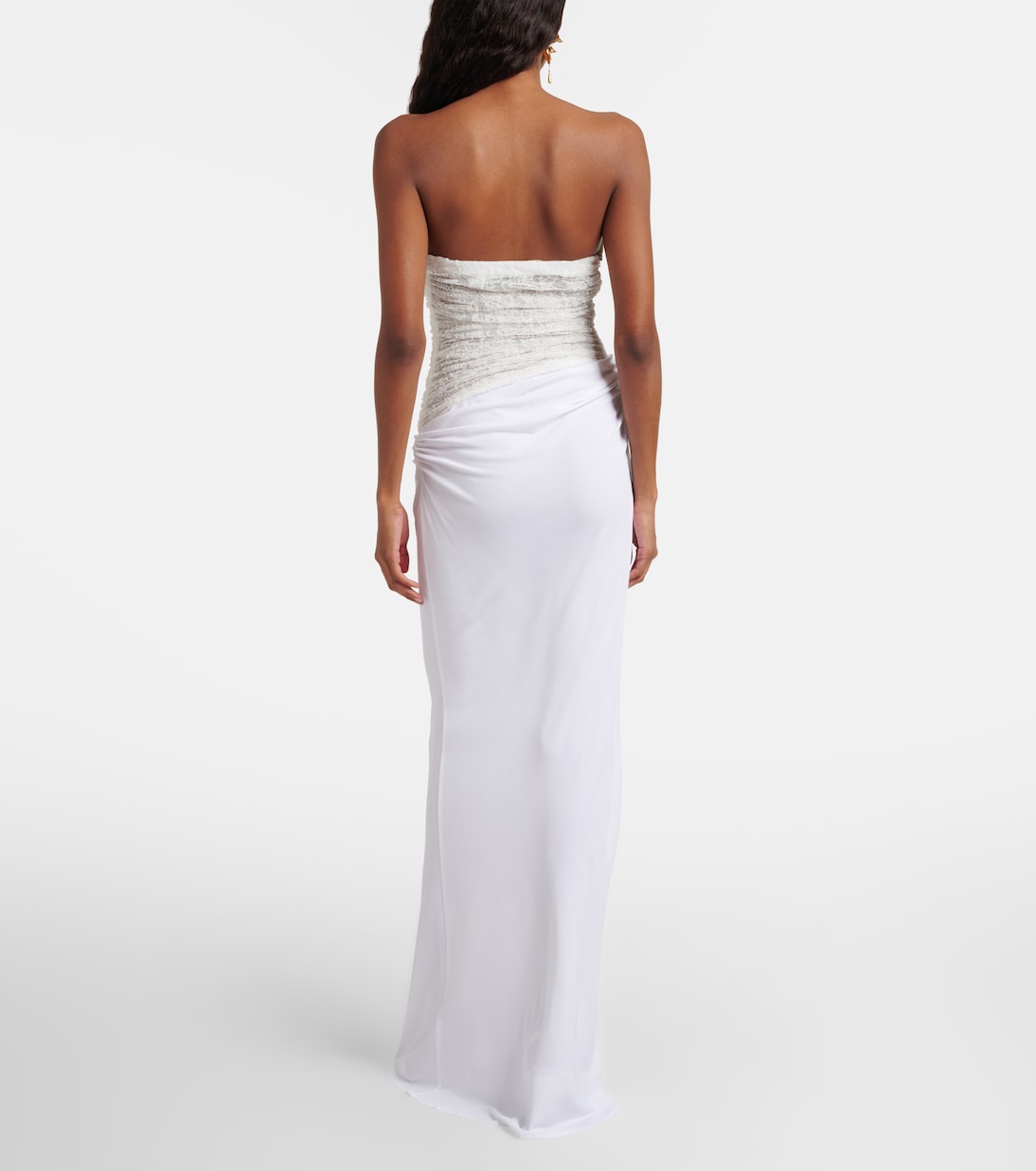 Salacia ruched lace and jersey gown | Christopher Esber