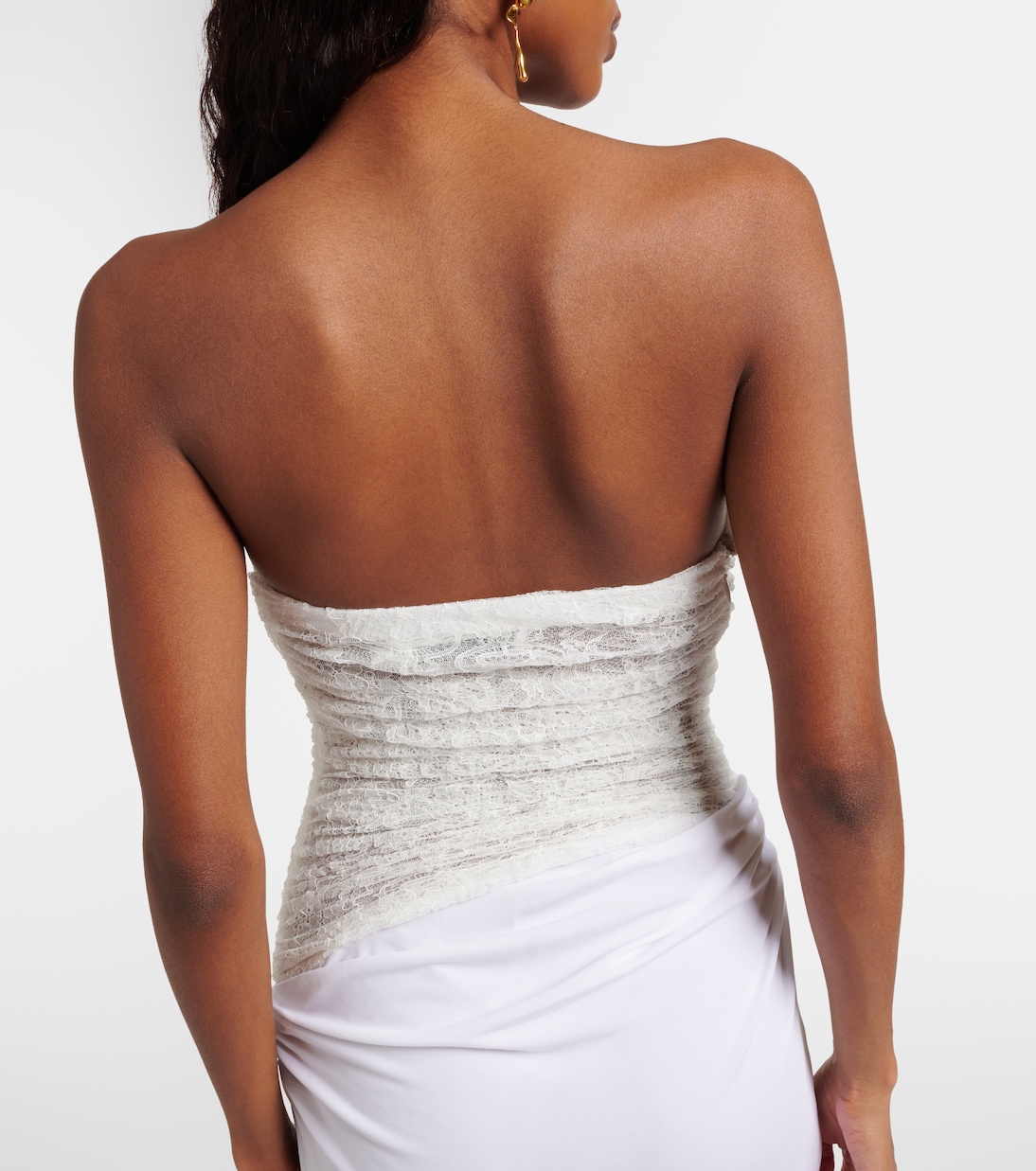 Salacia ruched lace and jersey gown | Christopher Esber